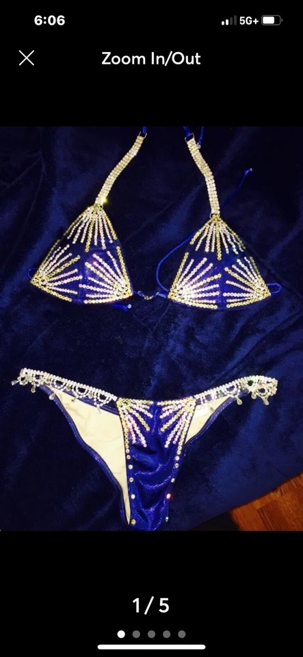 traje figura bikini competición Foto 3 de 4