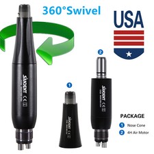 Dental 4:1 Hygiene Prophy Handpiece 360  Swivel Straight Cone Air Motor 4Holes
