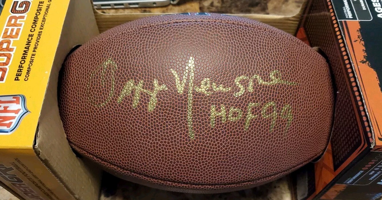 Ozzie Newsome Autographed Signed Cleveland Browns NICE Browns Official Super Grip Football HOF 99 JSA 