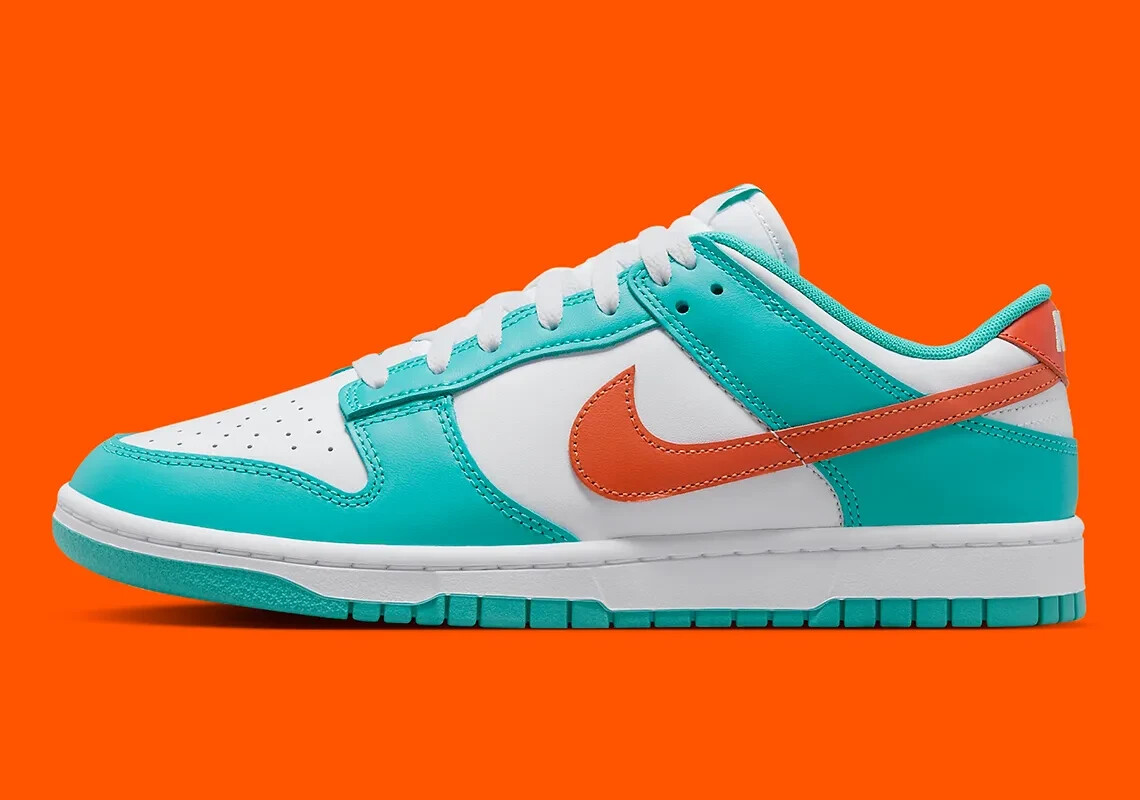 Nike Alfamenace Miami Dolphins スパイク33cm Nike Dunk Low Shoes 'Miami Dolphins' DV0833-102 Men's Sizes