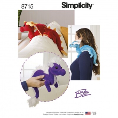Simplicity Schnittmuster 8715 Spielzeug Einheitsgröße