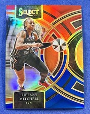 Tiffany Mitchell 2023-24 Panini Select WNBA RED BLUE PRIZM PREMIER #189 /399 SUN