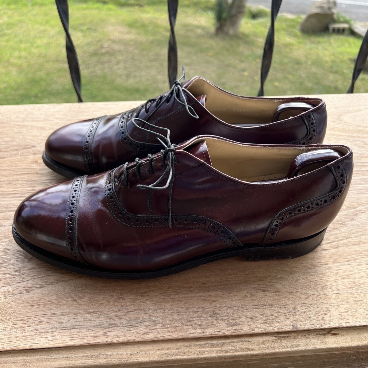 Bostonian Shoe Mens Size 11.5 D Burgandy Impressions Cap Toe Oxfords Bostonian Impression Men main image 2