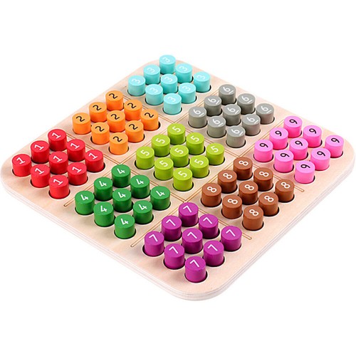 1 Satz Holz-Sudoku-Spiel, Holz-Schachspielzeug, Desktop-Schachspielzeug, - Bild 7 von 12