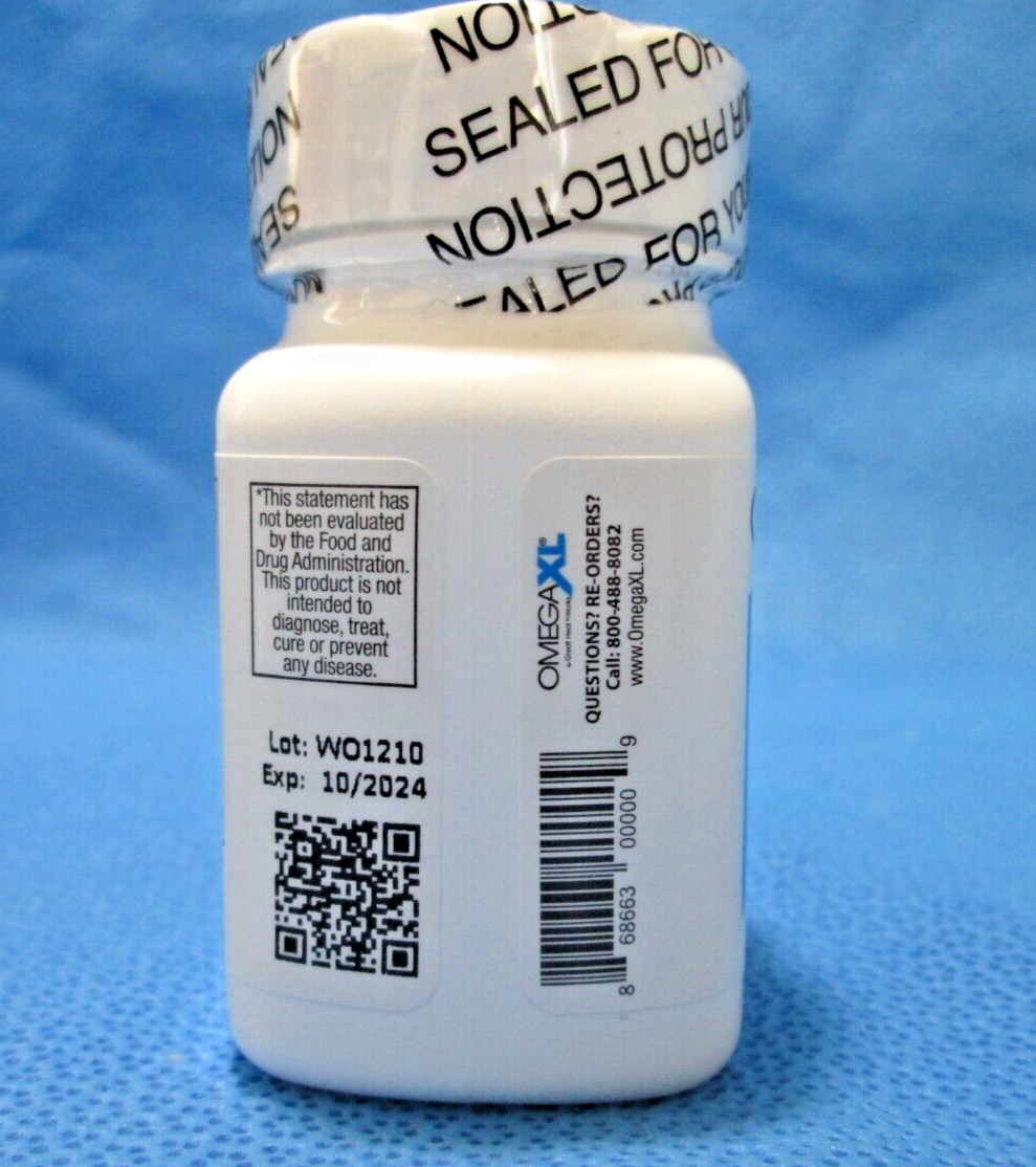 Omega XL 60ct by Great HealthWorks Small, Potent, Joint Pain Relief