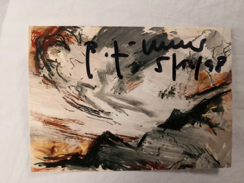 Bernd Zimmer Signed Art Card Autograph Autographed