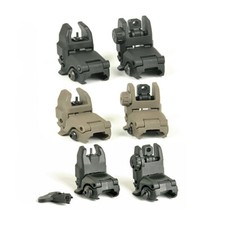 Polymer Front Flip Sights Rear Folding Sights For 20mm Picatinny Rail