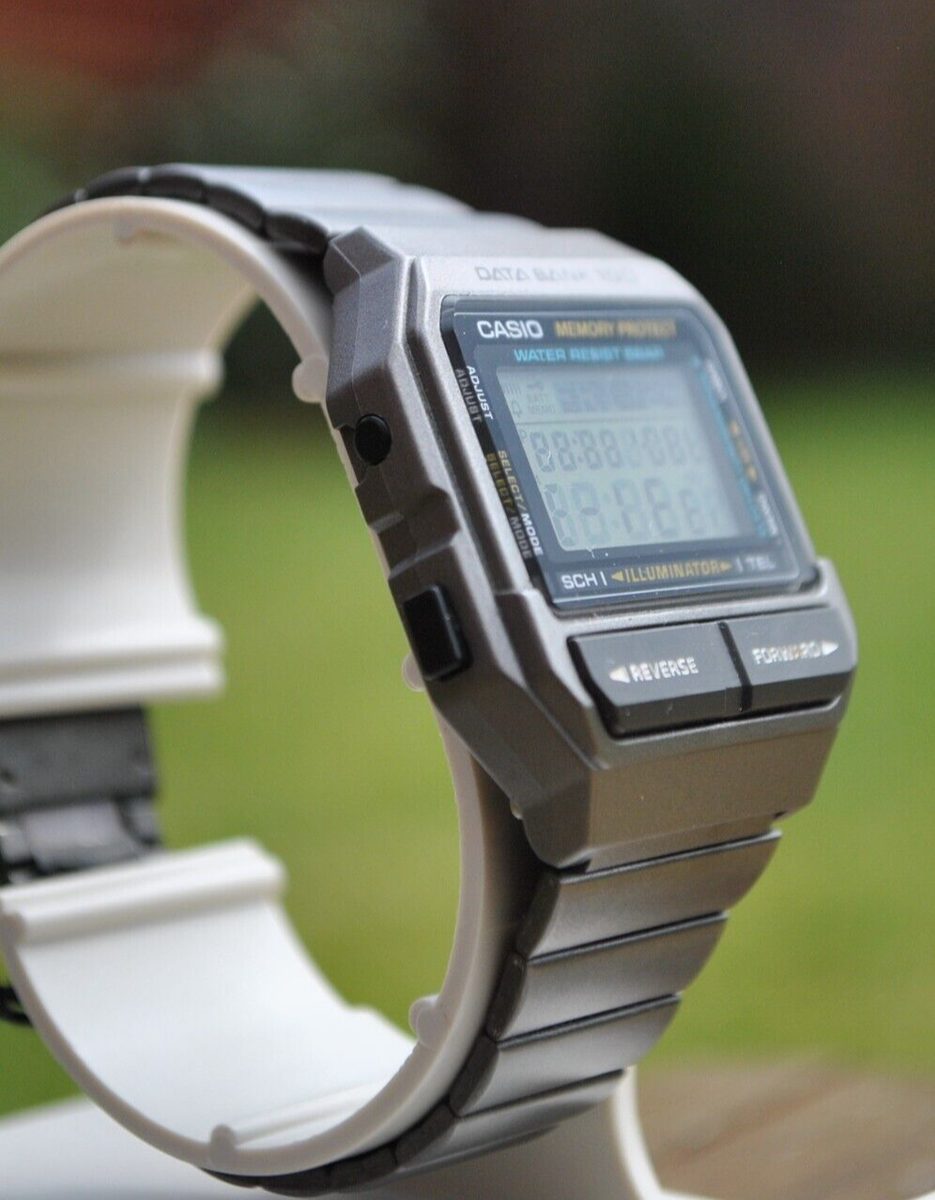CASIO DATA BANK DB-1500 Vintage Quartz Watch Japan Rare - Rank C
