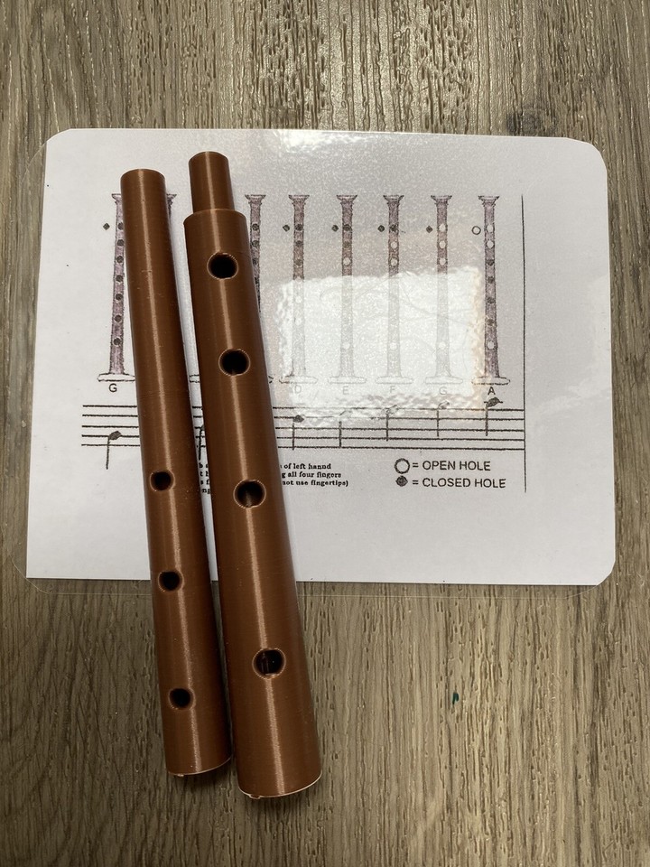 Bagpipe Finger Practice Long Chanter + Finger Chart Non Playable Free