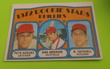 1972 O-Pee-Chee Pete Koegel Mike Anderson Wayne Twitchell #14 VG-EX Phillies RC
