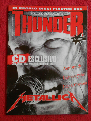 THUNDER Magazin 2/1994 + Poster Slayer Metallica Aerosmith Black Crowes No CD