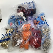 Set of 10 Original 1997 Avon Full O' Beans Stuff Animals Sealed - RARE  