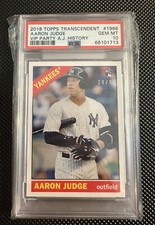 2017 Topps Transcendent 2018 VIP Party AARON JUDGE #1966 RC /87 PSA 10 Low Pop