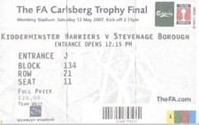 Kidderminster V Stevenage - 2007 FA Trophy Final @ Wembley