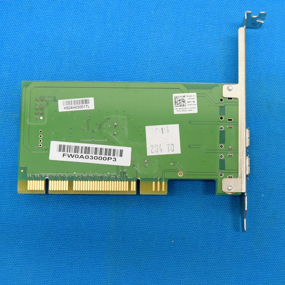 Dell 0H924H FireWire Controller Card Dual Port IEEE-1394 H924H Controller Card - Image 2 of 3