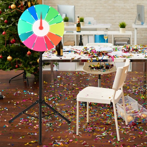 Glücksrad 24" Drehrad Spielzeug Farbe Rad Spiele für Lotteriespiele, Wortspiele - Bild 6 von 16