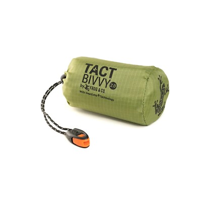 Survival Frog Tact Bivvy 2.0 Emergency Sleeping Bag w/Stuff Sack, Carabiner, ...
