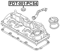 FEBEST Zündkerzen-Dichtung Für Nissan Micra K12 - Dichtung Kerzenschaft NCP-007-PCS4