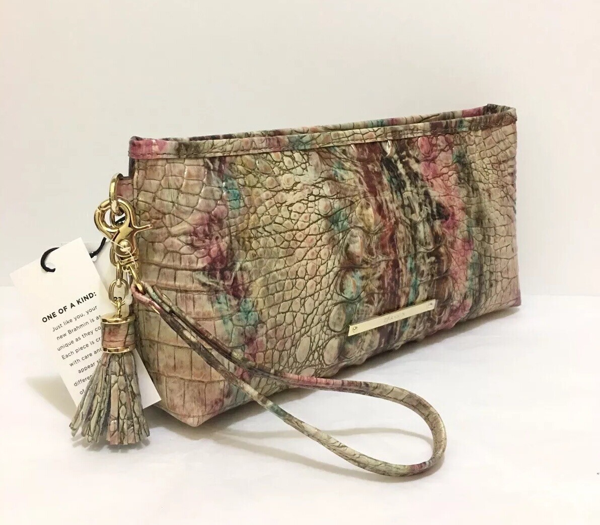 brahmin dark rum wallet