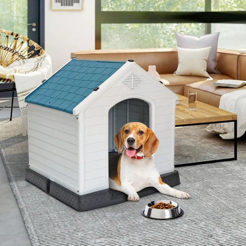 28 Zoll/32 Zoll H Outdoor Hundehaus wetterfest Tierheim Hundeheuche 4 Farben - Bild 5 von 73
