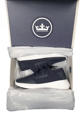 NEW $155 Peter Millar Hyperlight Glide Sneakers  7  7.5   Navy  Light Blue  Red