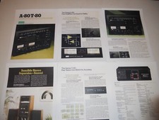 Sansui A-80/T-80 Amplificatore/Sintonizzatore Amplificatore Brochure, 6 pg, Specifiche, Info, Articolo
