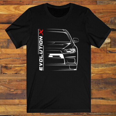 Lancer Evo X Evolution 10 Racing Car Men's Black S-5XL