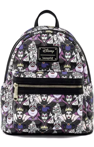 Loungefly Disney Villains All Over Print Mini Backpack