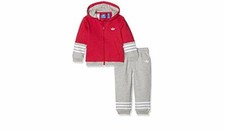 Adidas infant girls 3 stripe jogging suit age 9-12 months