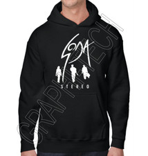SODA STEREO DE MUSICA LIGERA SUDADERA NEGRA / BLACK HOODIE ROCK ARGENTINA