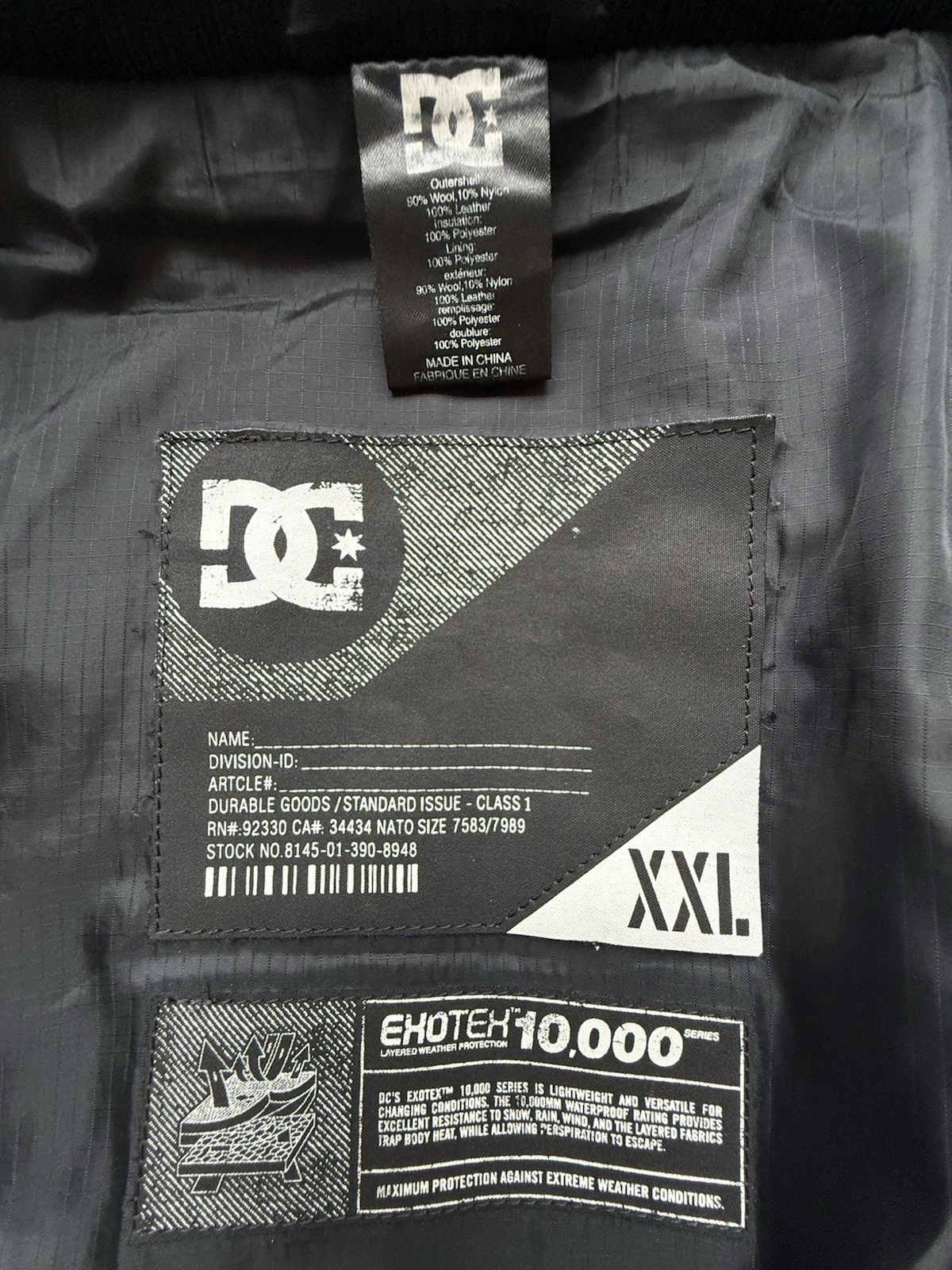 DC Shoes Ken Block 43 Subaru Rally Monster Energy Leather Jacket XXL Rare - product detail image 9