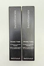 x2 bareMinerals Prime Time Hydrate  Glow Primer 1.0 oz New in Box FREE SHIPPING