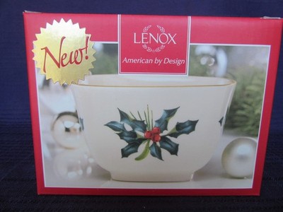LENOX American by Design WINTER GREETINGS Nut Bowl New In Box