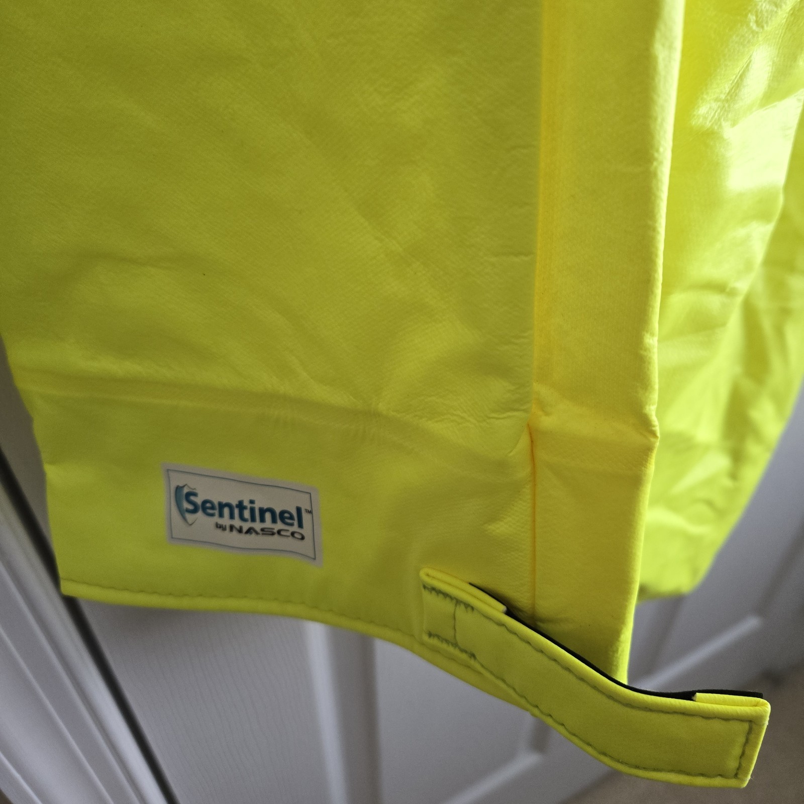 Nasco Waterproof Reflective Rain Jacket w/ Hood, SZ LG. Free Shipping