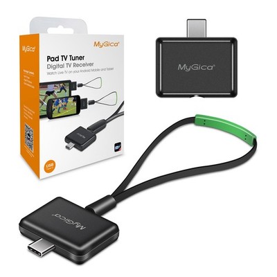 USB Type-C TV Tuner Card, Watching Record Digital Live Anywhere, Black