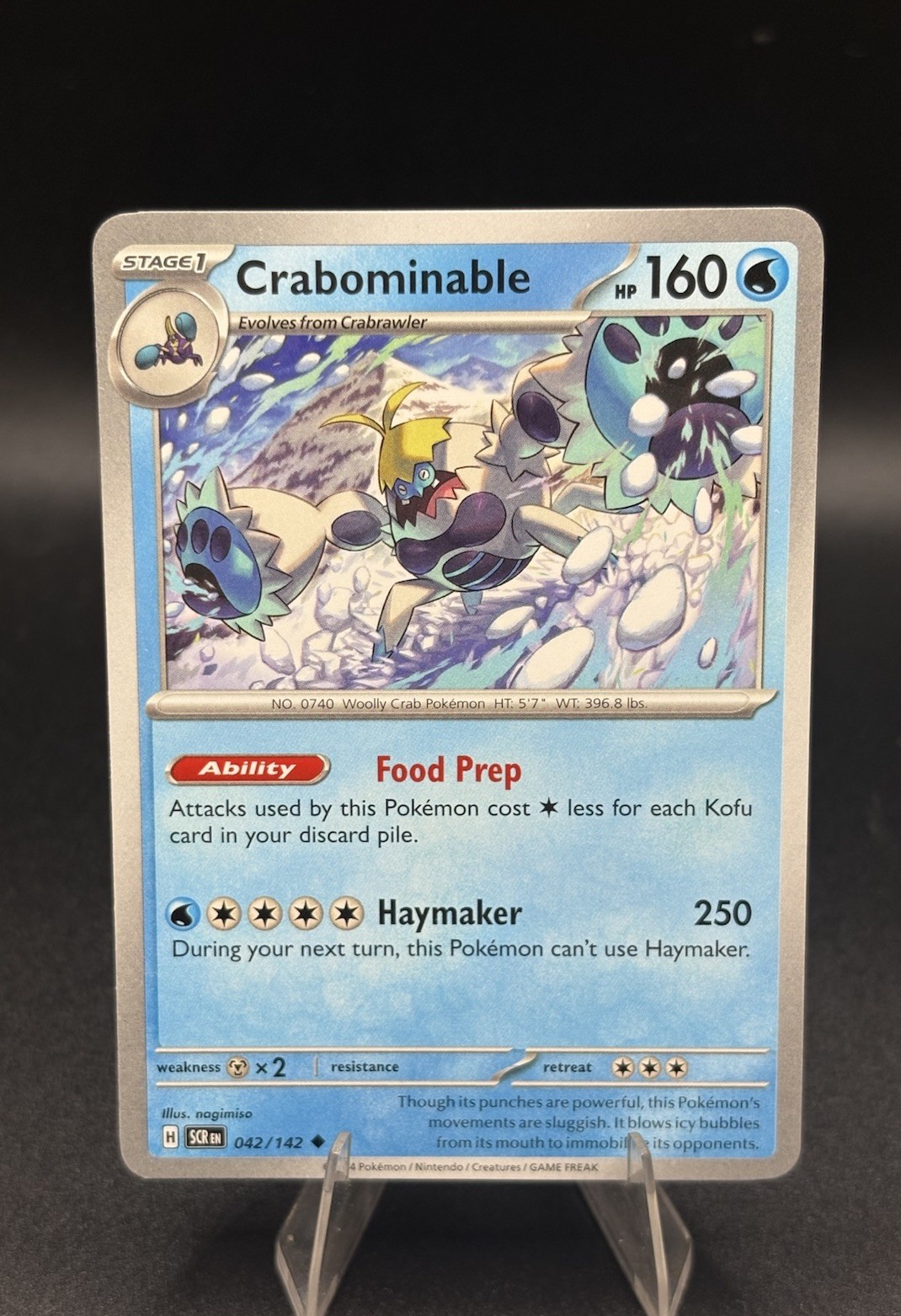 Crabominable 042/142 Pokémon TCG Scarlet & Violet: Stellar Crown Regular NM/M