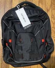 Samsonite Tectonic X , 17" Laptop Backpack - Black/Red 19" x 13" x 8" New