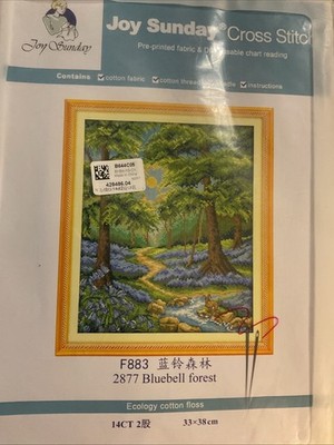 Joy Sunday Cross Stitch Kit - Bluebell Forest New