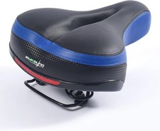 Dual Shock Absorbing Bike Seat Memory Foam Padded Bicycle Saddle Universal Fit