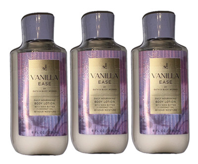 VANILLA EASE * BODY LOTION * BATH & BODY WORKS LOT * NEW * 3 FULL-SIZE ITEMS