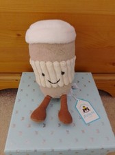 Jellycat. Amuseables Coffee-to-go. Genuine. Brand New With Tags