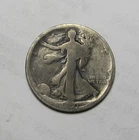 KEY 1921 D. SILVER WALKING LIBERTY HALF DOLLAR 50 CENTS LOT) (AG. DETAIL)