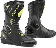 STIVALI BOOTS MOTO SPORT RACING FORMA FRECCIA  NERO GIALLO FLUO  TG 44
