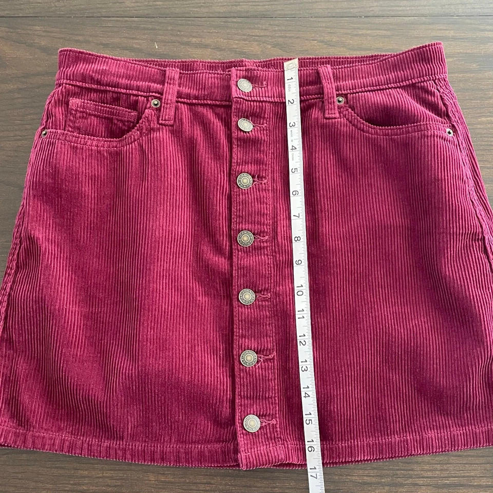 Arizona Jean компании вельвет мини юбка женщин 11, 100% хлопок Y2K Academia 90-х - Изображение 3 из 4