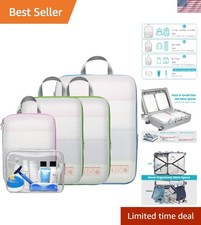 Compression Packing Cubes for Travel - Lightweight Expandable Travel Bags Lug...
