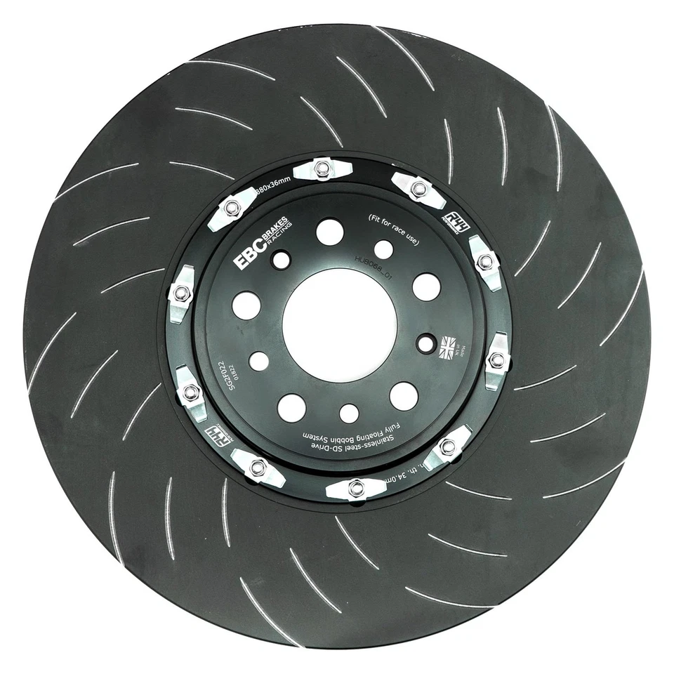 For BMW M3 21-24 EBC SG2F022 Fully-Floating Slotted 2-Piece Front Brake Rotors Foto 3 de 4