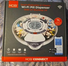 MOBI Smart Medication Wi-Fi Pill Dispenser With UV Blocking Lid - Up To 28 Days