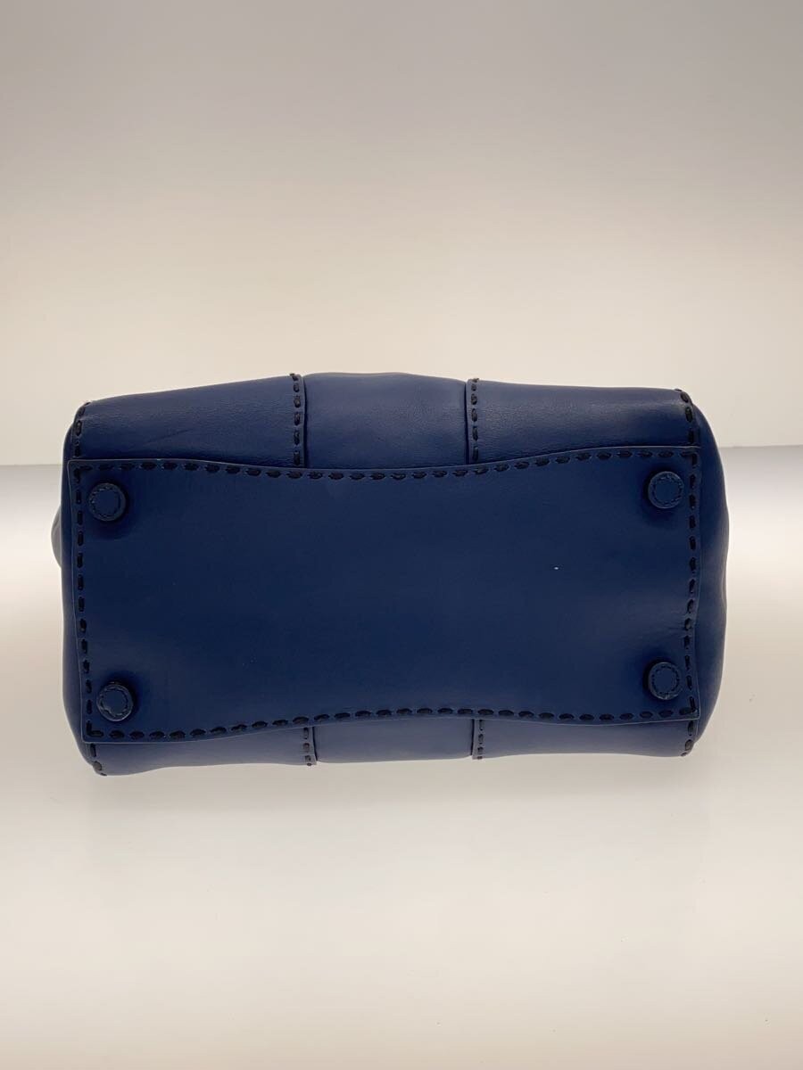 PRADA Shoulder Bag Stitch Leather BLU B2861K thumbnail 4