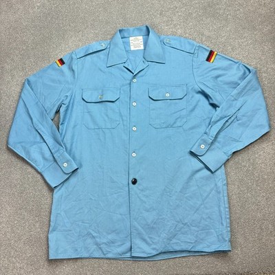 Französische Jacke Erwachsene Large blau Vintage Arbeitskleidung Hausarbeit U...
