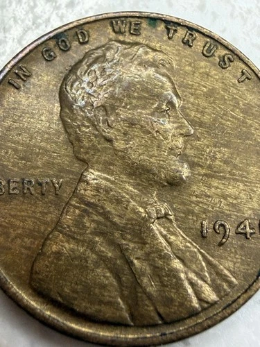 1941 P Wheat Cent AU Woodgrain Improper Alloy Error Woody Penny You Grade it!